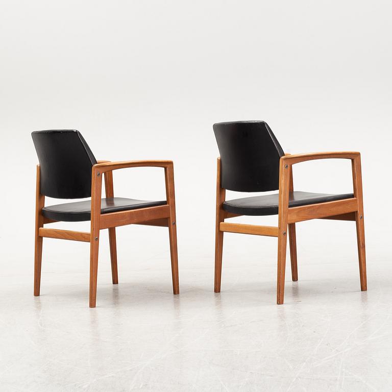 A pair of 1960's armchairs.
