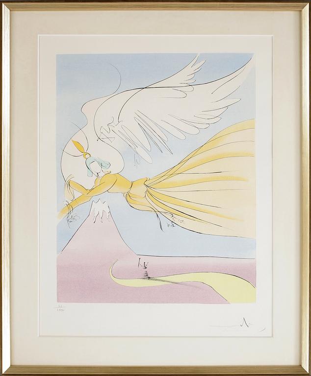 SALVADOR DALÍ, torrnålsgravyr, sign o numr LI/LXXV.