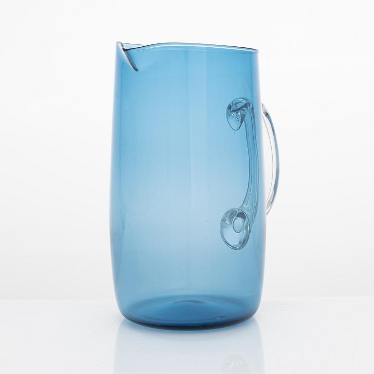 Tapio Wirkkala, a 12-piece set of mid-century '4090' drinking glasses and a pitcher '2303' for IIttala.