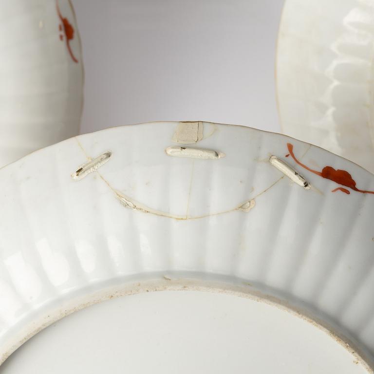 A set of four dishes, Qing dynasty, 19th century.