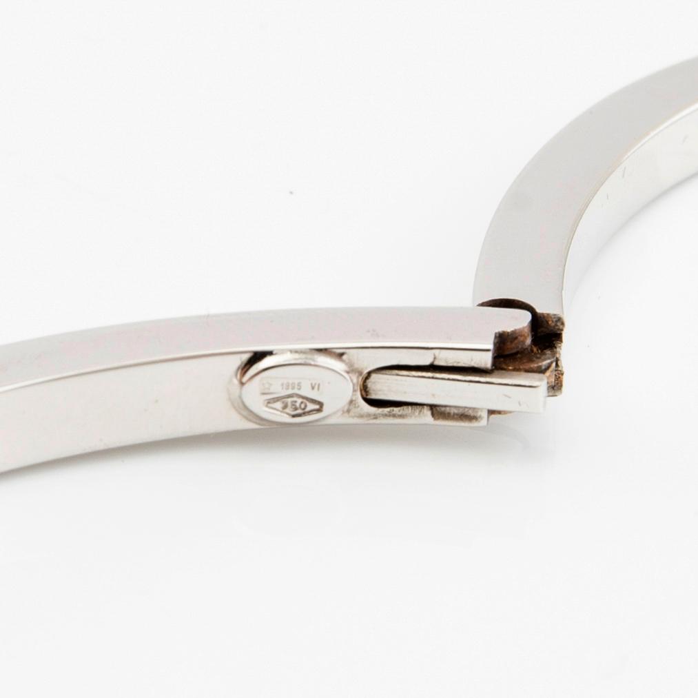 Stelt armband 18K vitguld, Cecchinato Trissino Vicenza Italy.