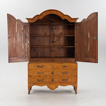 A Swedish rococo cabinet, mid 18th Century.