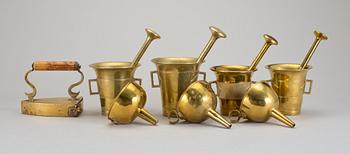PARTI MÄSSING, 8 delar, Skultuna Bruk, 1800/1900-tal.