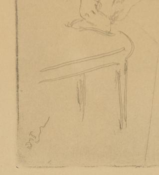 Edgar Degas, "Danseuse enfilant son chausson".