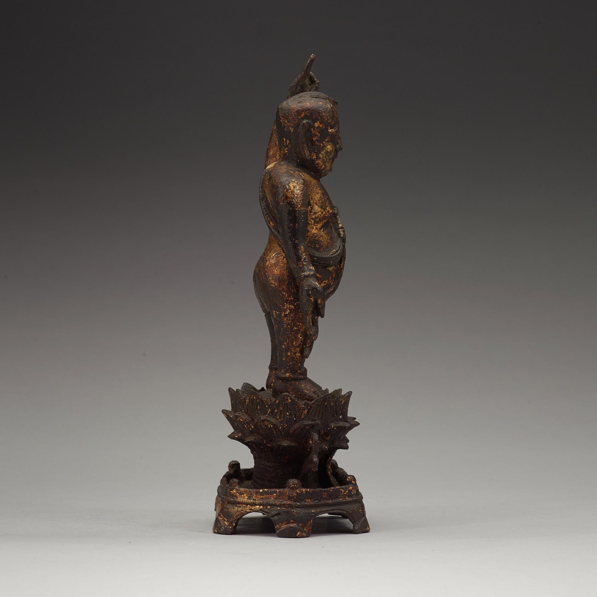 BUDDHA som barn, brons. Mingdynastin (1368-1644).
