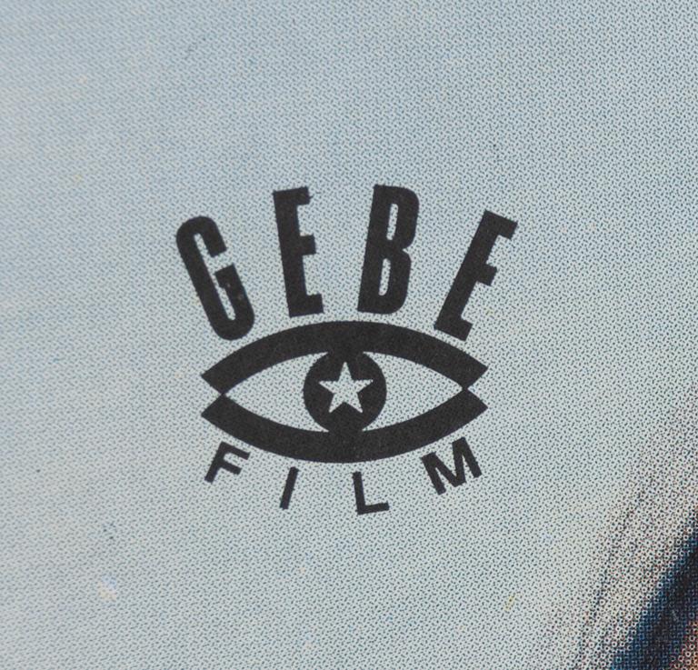 Walter Bjorne, a vintage movie poster, 'Röde Piraten (The Crimson Pirate)', 1972.