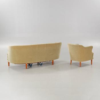 A 1930/40s sofa and chair.