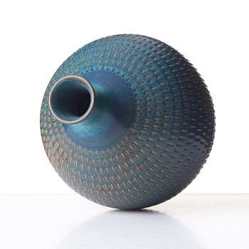 Stig Lindberg, a stoneware vase, Gustavsberg studio, Sweden 1958-59.