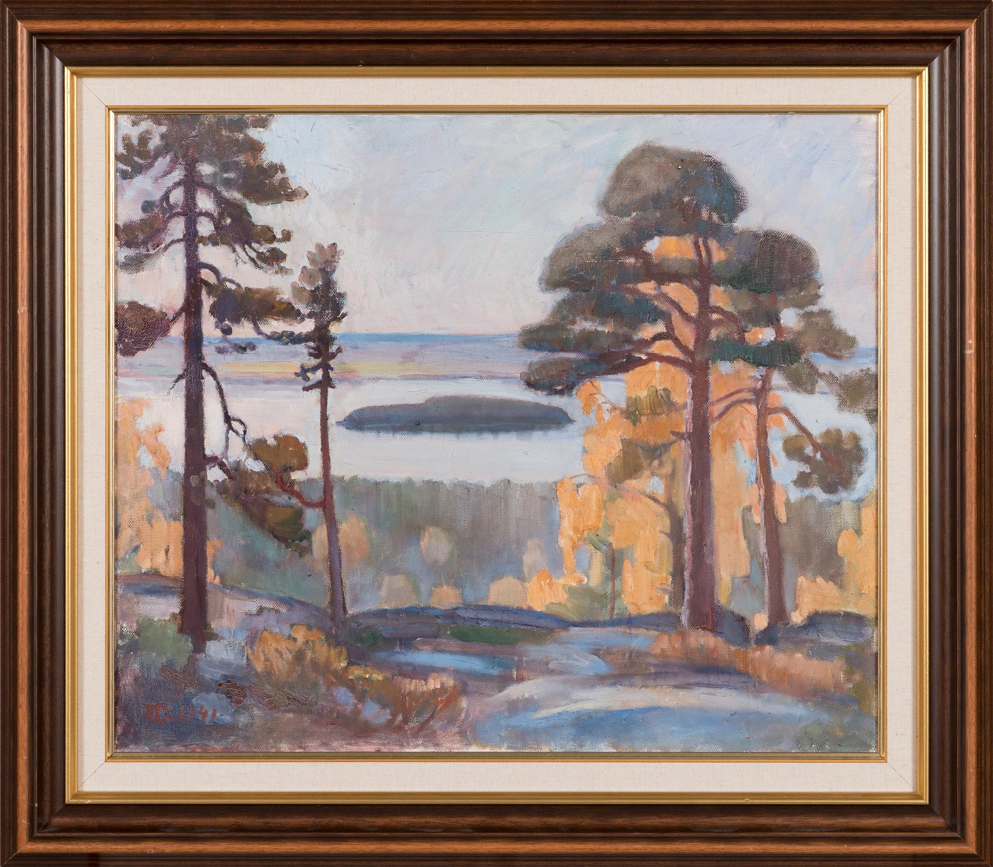 Emil Edvard Danielsson, oil on canvas, signed and dated -41.