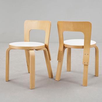 BORD SAMT STOLAR, 5 delar, modell 91, Alvar Aalto, Artek.
