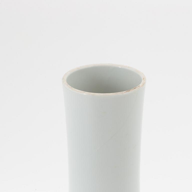 A famille rose vase, China, 20th Century with seal mark to base.