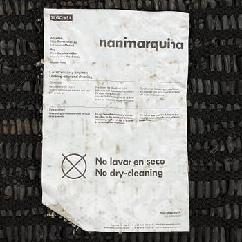 Ariadna & Nani Miquel & Marquina, MATTO, "Bicicleta Rug", handmade of recycled rubber, designed for Nanimarquina.