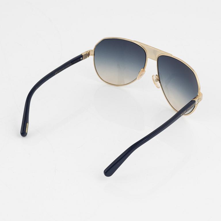 Marc Jacobs, a pair of blue and gold sunglasses, 2010.