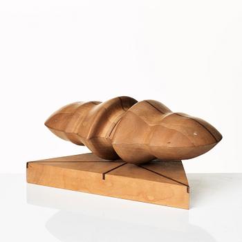 Sivert Lindblom, Sculpture, wood, two pieces.