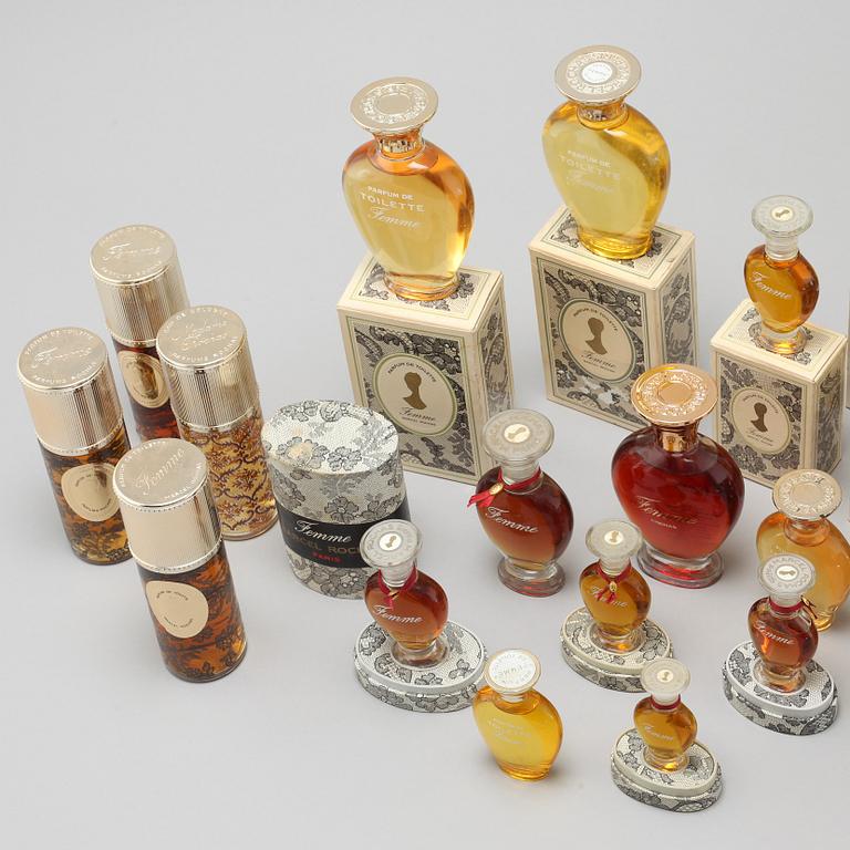 MARCEL ROCHAS, "Femme", factices, 23 pieces.