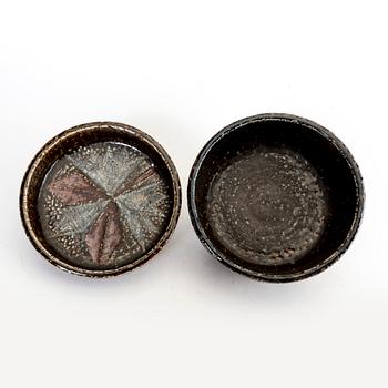 A set of two Carl-Harry Stålhane signed stoneware bowls from Rörstrand.