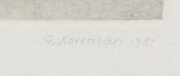 GUNNAR NORRMAN, signed.
