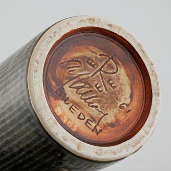 Unique stoneware vase by CARL-HARRY STÅLHANE, Rörstrand, signed and dated -61.