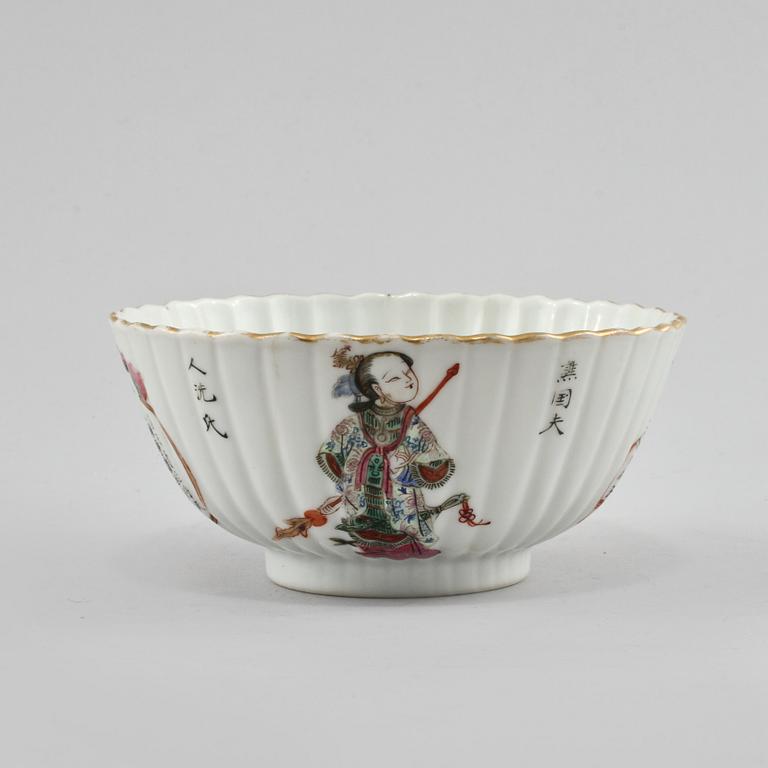 SKÅL, porslin, Kina, 1800-talets andra hälft.