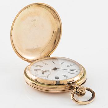 Pocket watch, hunter, 49 mm.