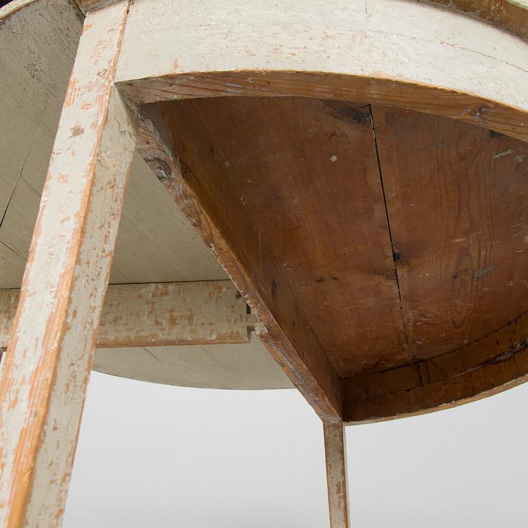 Bord / klaffbord, halvmåneform, 1800-tal.
