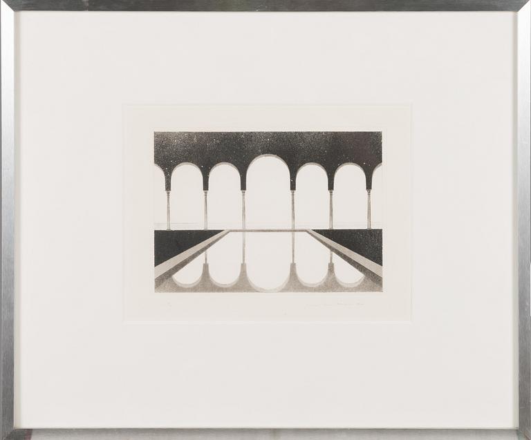 PENTTI LUMIKANGAS, aquatint and drypoint, signed and dated 1977, numbered 18/70.