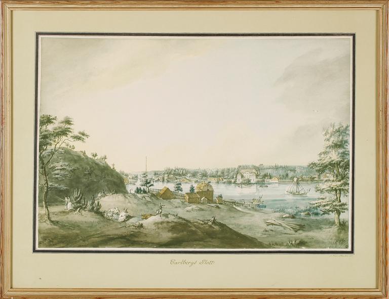 LITOGRAFISKA TRYCK, 4 st, efter J.F Martin, 1900-tal.