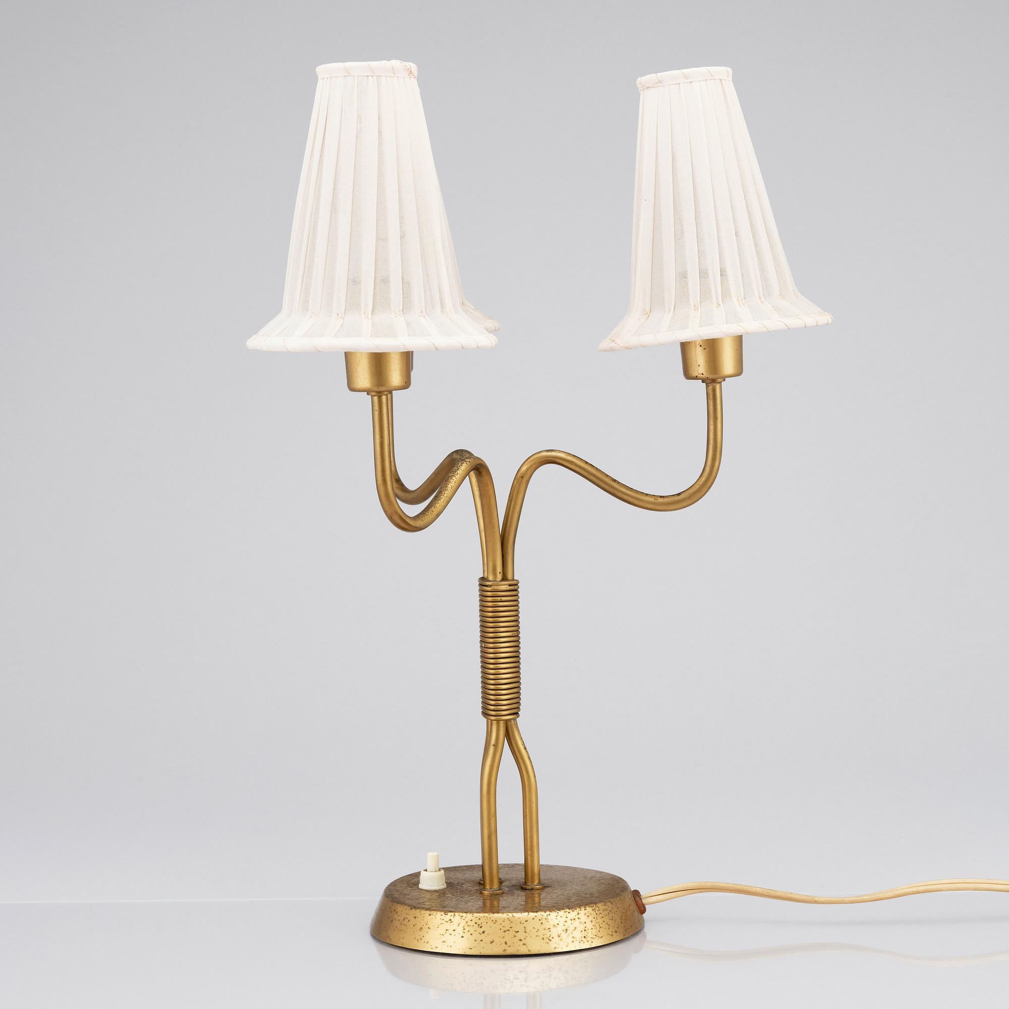 Hans Bergström, bordslampa, ateljé Lyktan, Åhus, 1940-50-tal.