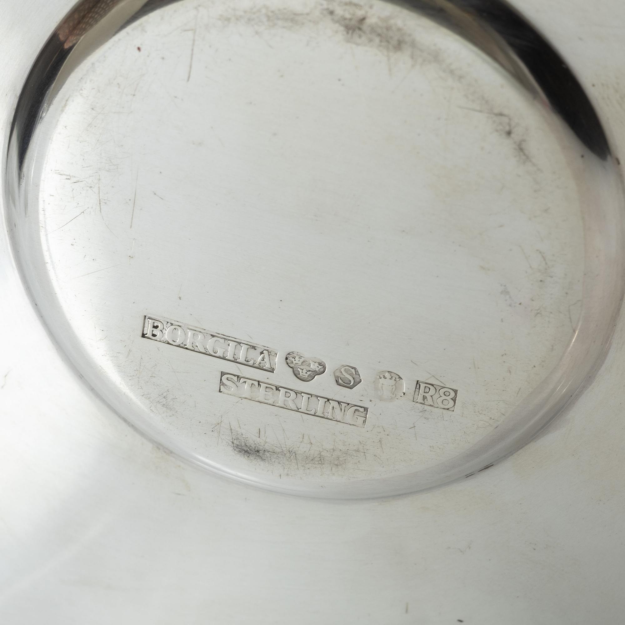 Atelier Borgila, dish, sterling silver, Stockholm 1943.