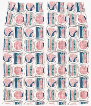 Josef Frank, curtains, a pair, "Manhattan", Svenskt Tenn.