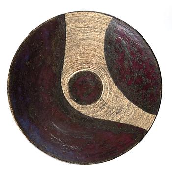 Sylvia Leuchovius, a unique stoneware centrepiece, Rörstrand, Sweden 1950s-60s, nr 879d.