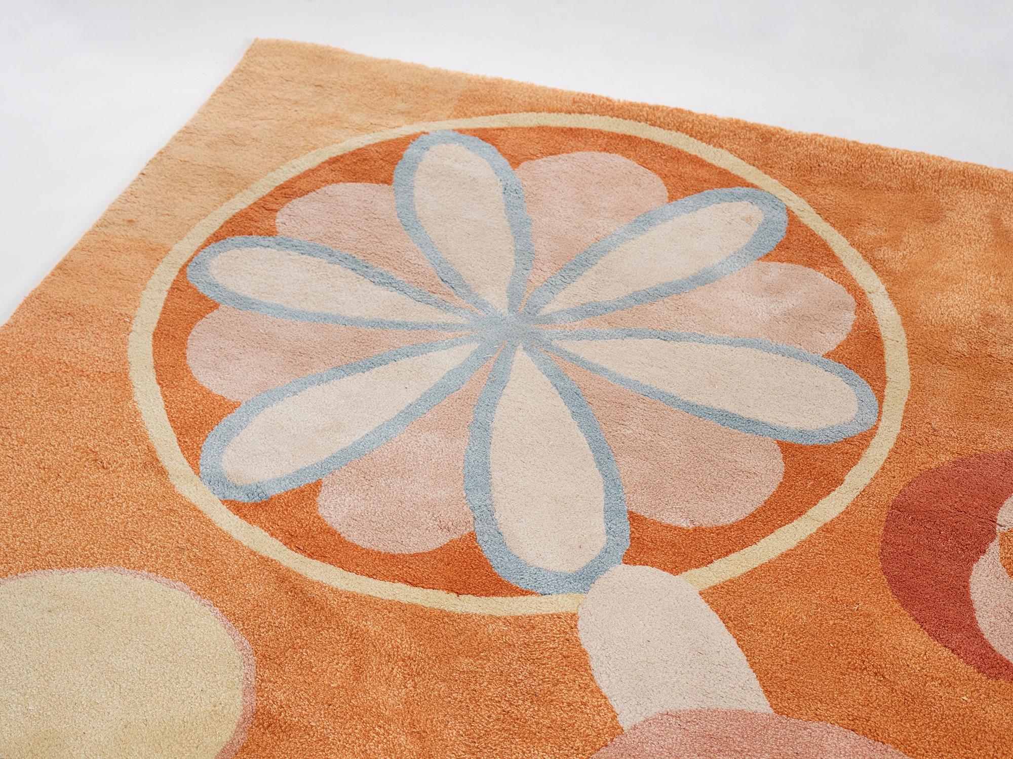 Hilma af Klint, a carpet ''Group IV, no 4. The Ten Largest youth'', handmade, 7/10, c 315 x 234 cm.