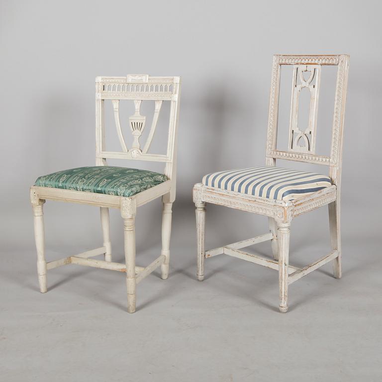 STOLAR,  2 st, gustavianska, 1700-tal.