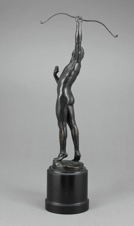 JOSEPH JOHANNES UPHUES, efter. Skulptur, brons. Signerad.