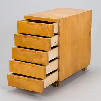 Aino Aalto, An early 1930s 'B96' drawer unit for O.Y. Huonekalu-ja Rakennustyötehdas A.B. Finland.