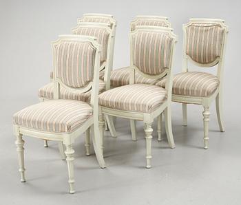 STOLAR, 6 st, gustaviansk stil, 19/2000-tal.