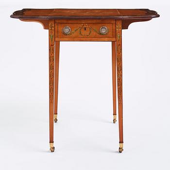 Klaffbord, s.k Pembroke table, England 1800-tal, Sheratonstil.