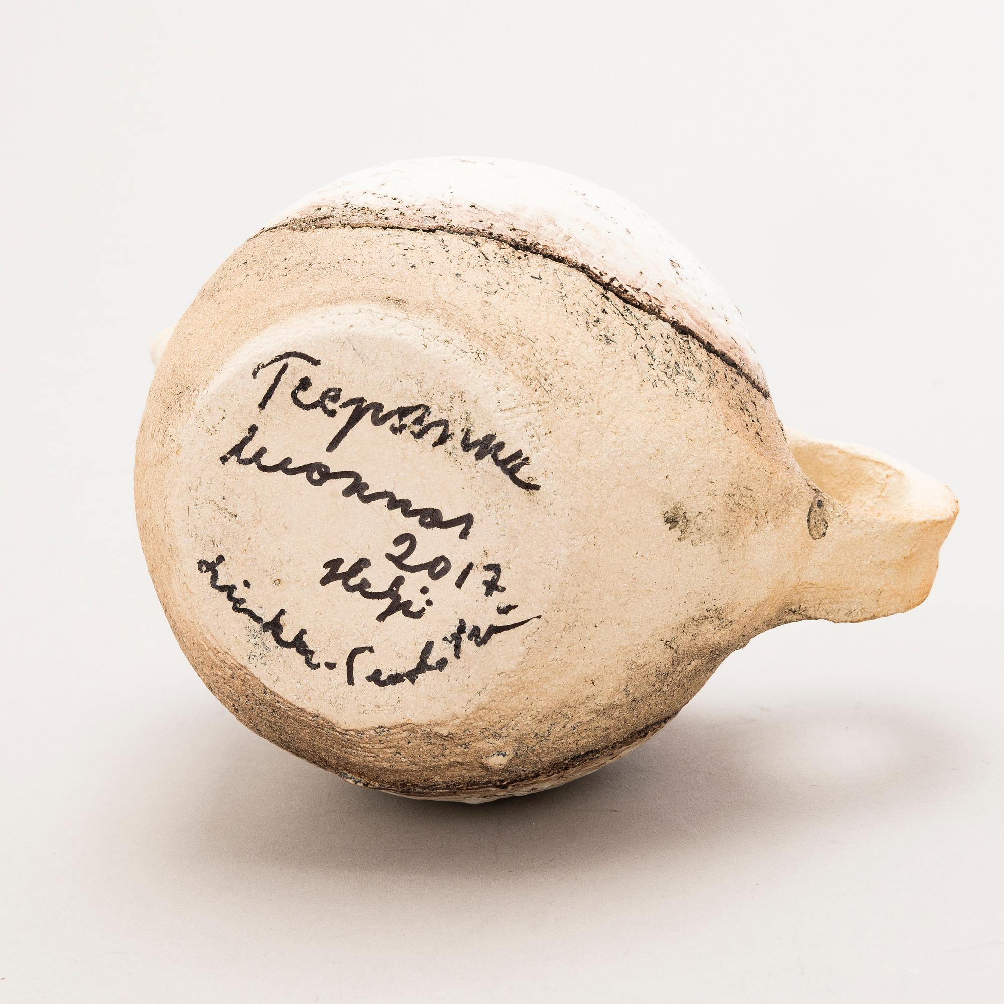 HELJÄ LIUKKO-SUNDSTRÖM, uniikki veistos, signeerattu Heljä Liukko-Sundström 2017.