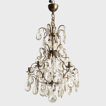 Ljuskrona, rokokostil, 1900-talets första hälft.