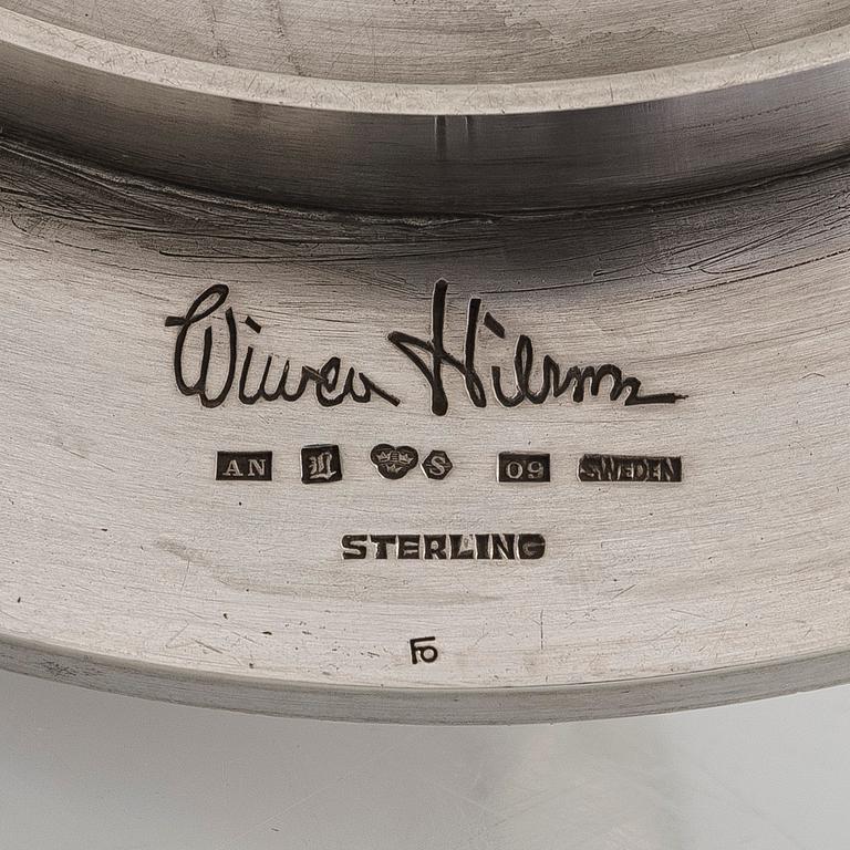 Wiwen Nilsson, ljusstake, sterling silver, Lund 1964.