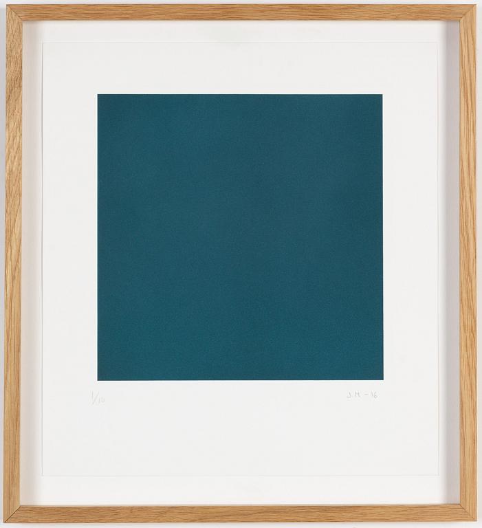 Juri Markkula, signed and dated -16. Edition 1/10. Interference pigment.