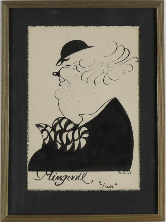 Einar Nerman, ink, signed.