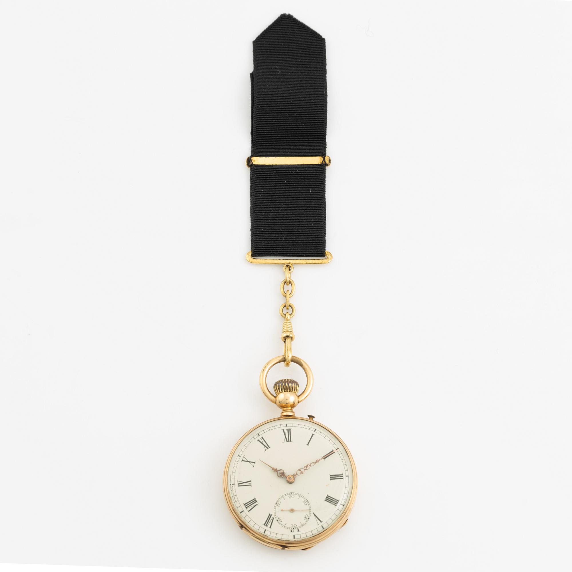 Fickur, 14K guld, 47 mm.