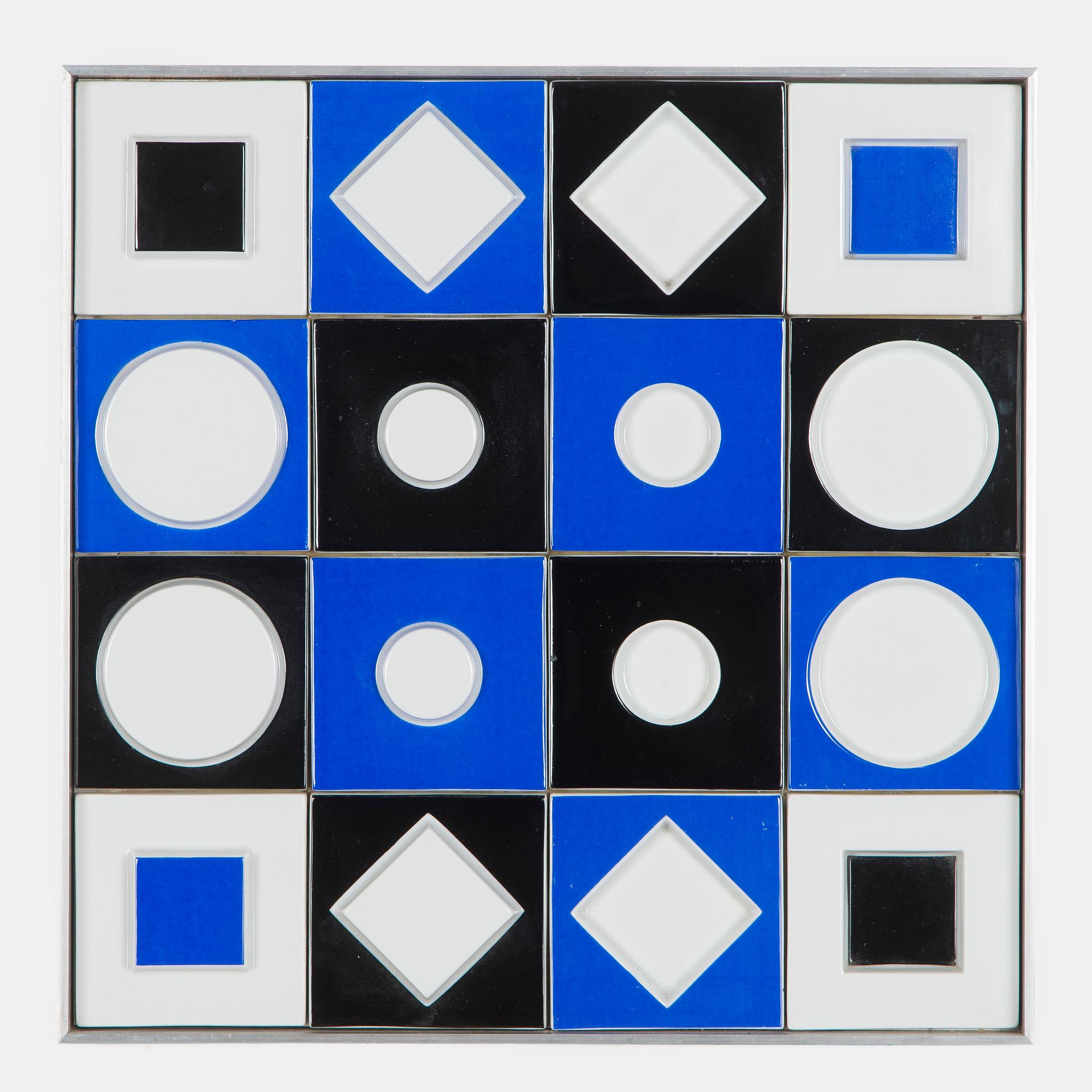 Victor Vasarely, a relief, Rosenthal Studio Linie, Germany.