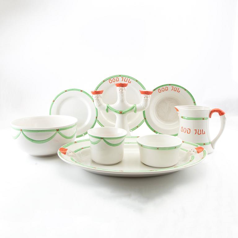 Service 46 pcs "God Jul" Rörstrand second half of the 20th century porcelain.