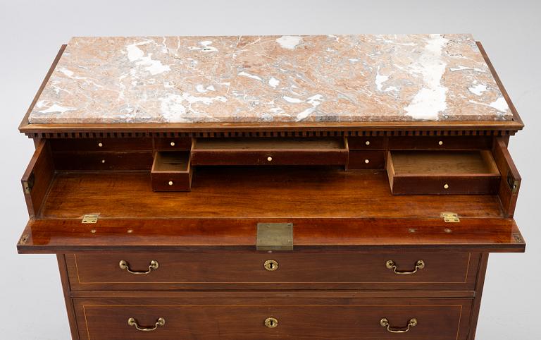 Writing desk, Late Gustavian Stockholm work by Isac Löfgren (master 1804–1816),