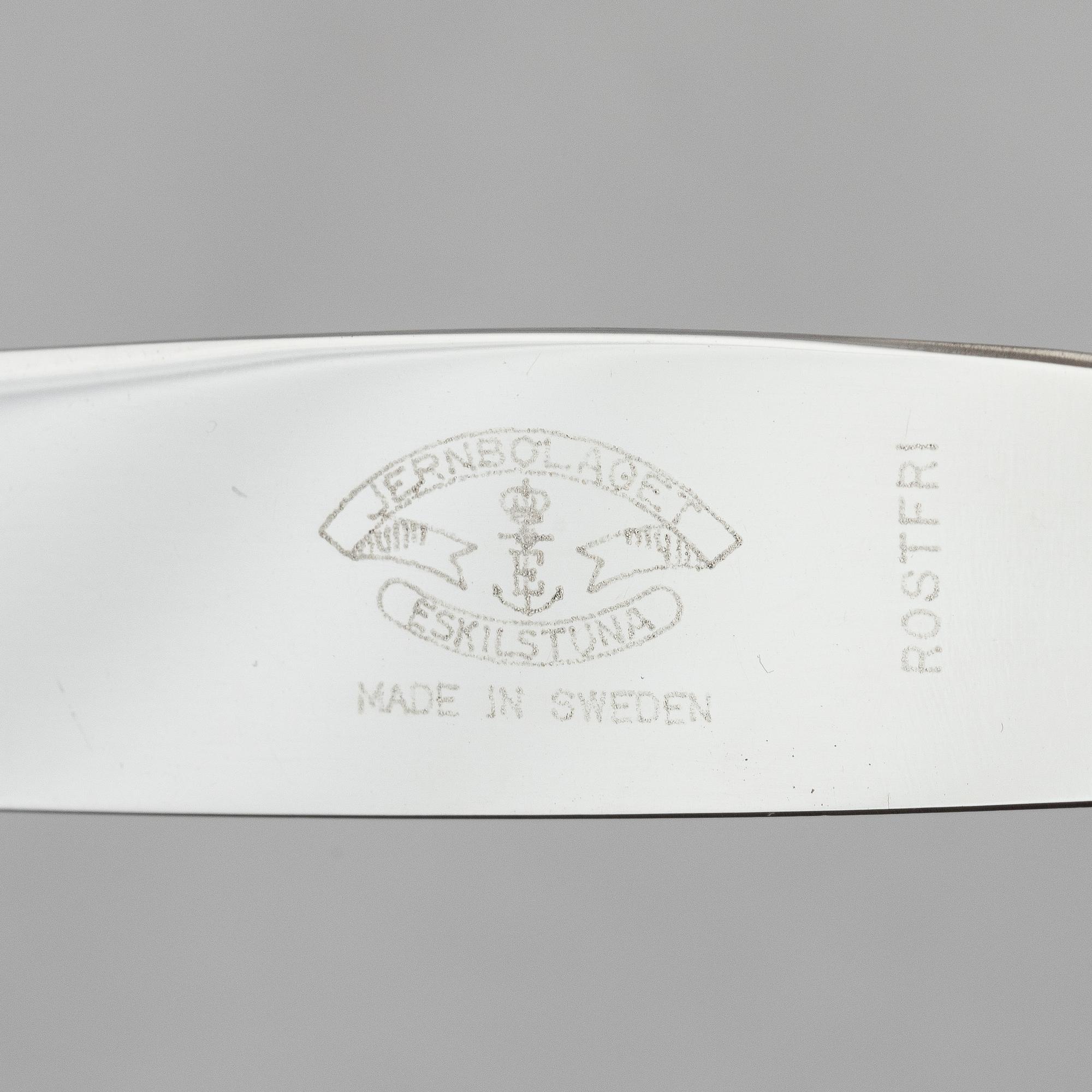A Swedish 156 piece silver table-cutlery with wood box, mark of company Nordiska Kompaniet, Stockholm 1917.