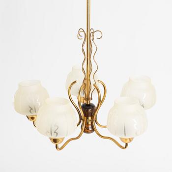 Ceiling lamp, Swedish Modern, 1940s.