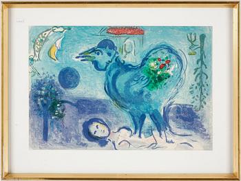 MARC CHAGALL, färglitografi, 1958, ur Derrièr le miroir.