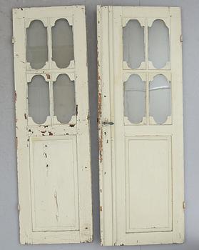 PARDÖRRAR, 1 par, 1800-/1900-tal.